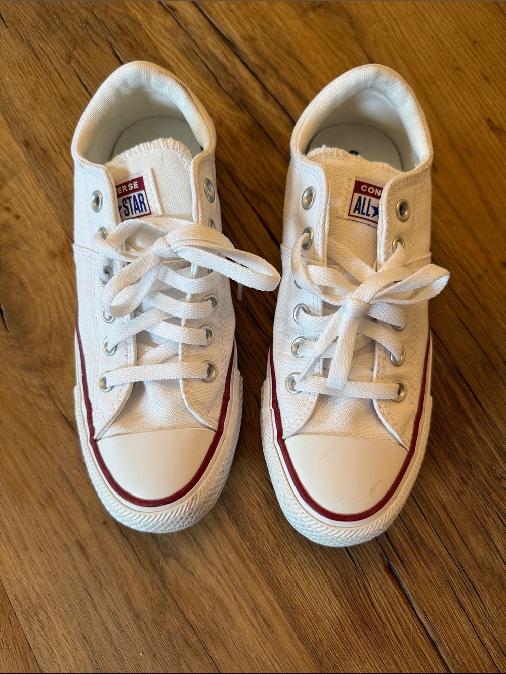 Converse White Canvas Sneakers